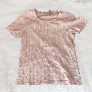 baby pink soft tee size m